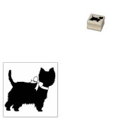 West Highland Terrier Dog Puppy Westie Gummistempel (Stempel)