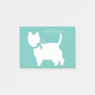 West Highland Terrier Dog Puppy Westie Post-it Klebezettel