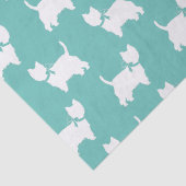West Highland Terrier Dog Puppy Westie Seidenpapier (Detail)
