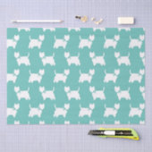 West Highland Terrier Dog Puppy Westie Seidenpapier (Handwerk)