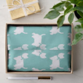 West Highland Terrier Dog Puppy Westie Seidenpapier (Geschenk)