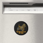 West Highland Terrier Dog Silhouette Fun Halloween Magnet (In Situ (Geschirrspüler))