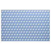 West Highland Terrier Dog Silhouette Light Blue Stoff (Fat Quarter (45,7 x 55,9 cm))