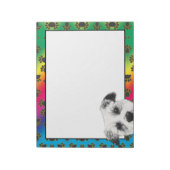 West Highland Terrier farbenfrohe Hundekuchen Must Notizblock (Rotiert)