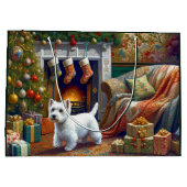 West Highland Terrier großes Geschenktüte (Rückseite)
