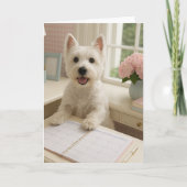West Highland Terrier Grußkarte - Leere Karte (Vorderseite)