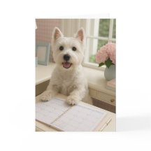 West Highland Terrier Grußkarte - Leere