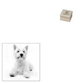 West Highland Terrier Gummistempel (Stempel)