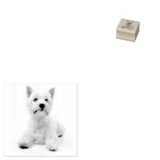 West Highland Terrier Gummistempel (Stempel)