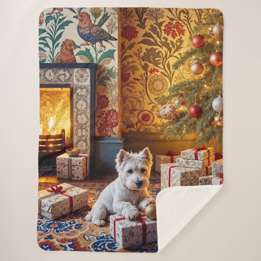 West highland Terrier Holiday Sherpadecke (Vorderseite)