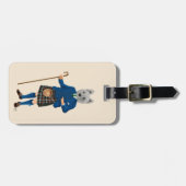 West Highland Terrier in Kilt 2 Gepäckanhänger (Vorderseite horizontal)