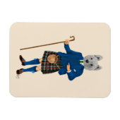 West Highland Terrier in Kilt 2 Magnet (Horizontal)