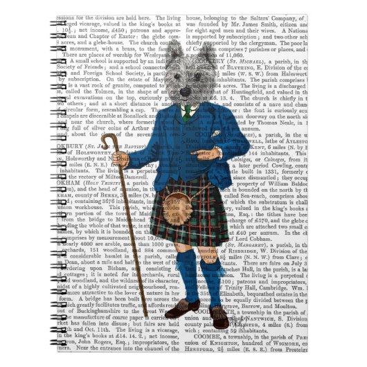 West Highland Terrier in Kilt 3 Notizblock (Vorderseite)