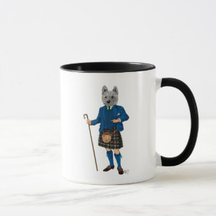 West Highland Terrier in Kilt 3 Tasse