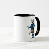 West Highland Terrier in Kilt 3 Tasse (VorderseiteRechts)