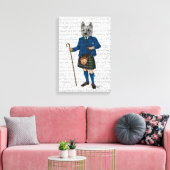 West Highland Terrier in Kilt Leinwanddruck (Insitu (Wohnzimmer))