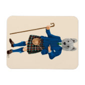 West Highland Terrier in Kilt Magnet (Horizontal)