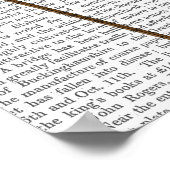 West Highland Terrier in Kilt Poster (Ecke)