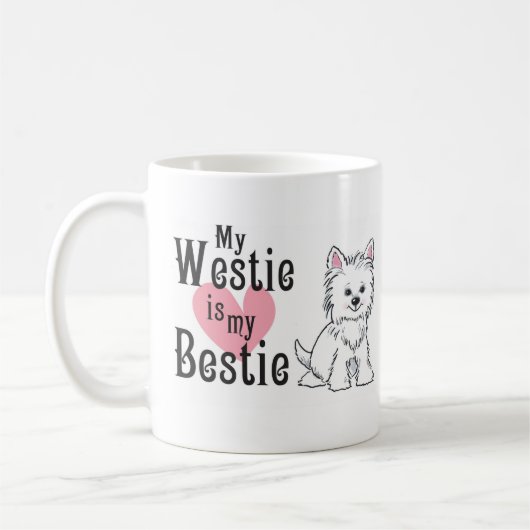West Highland Terrier Kaffee Tasse (Links)