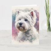 West Highland Terrier Karte (Vorderseite)