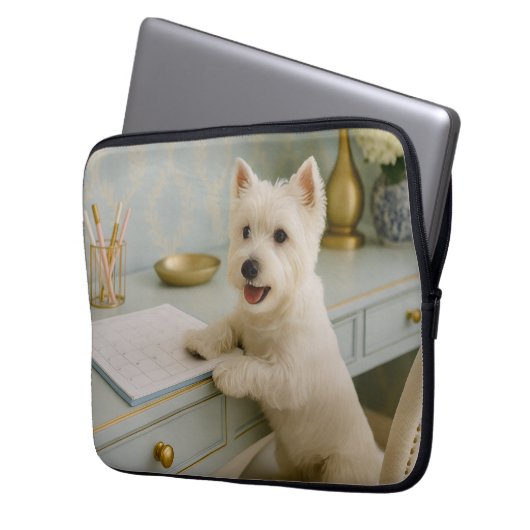 West Highland Terrier Laptop Sleeve (Vorderseite Links)