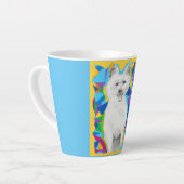 West Highland Terrier Latte Tasse (Linke Ecke)