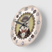 West Highland Terrier mit Brille Uhr (Winkel)