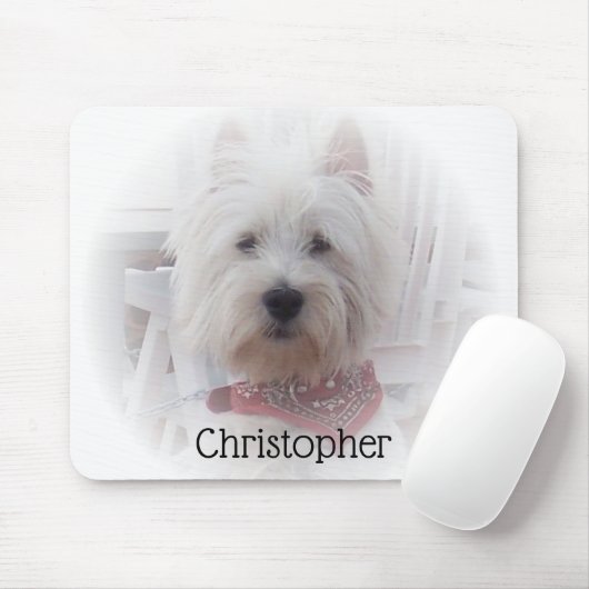 West Highland Terrier Mousepad (Mit Mouse)
