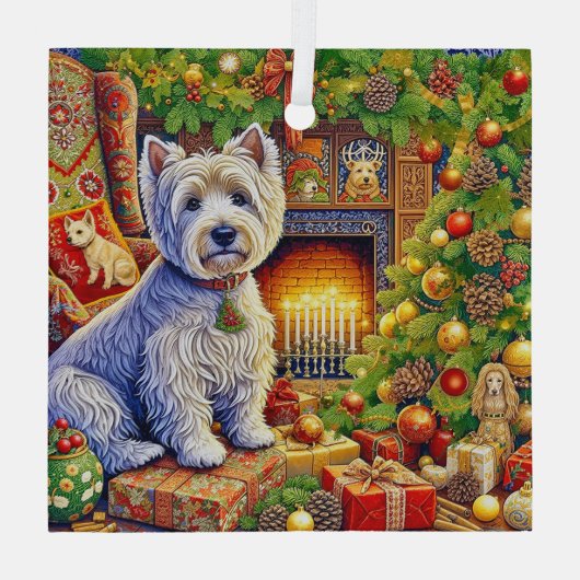 West Highland Terrier Ornament (Rückseite)