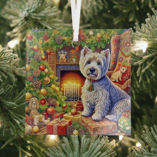 West Highland Terrier Ornament Aus Glas (Insitu)