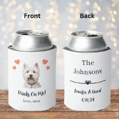 West Highland Terrier Pet Wedding Can Cooler Dosenkühler
