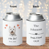 West Highland Terrier Pet Wedding Can Cooler Dosenkühler