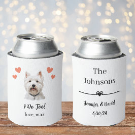 West Highland Terrier Pet Wedding Can Cooler Dosenkühler