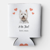 West Highland Terrier Pet Wedding Can Cooler Dosenkühler (Vorderseite)
