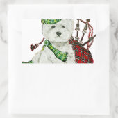 West Highland Terrier Rechteckiger Aufkleber (Tasche)