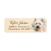 West Highland Terrier Rücksendeadresse (Vorne)