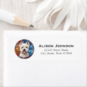 West Highland Terrier Rücksendeadressen-Aufkleber (Insitu)