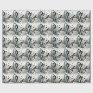 West Highland Terrier Scenic Road Trip Gift Wrap Geschenkpapier