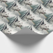 West Highland Terrier Scenic Road Trip Gift Wrap Geschenkpapier (Ecke)
