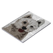 West Highland Terrier Schlicht Notizblock (Linke Seite)