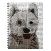 West Highland Terrier Schlicht Notizblock (Vorderseite)