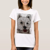 West Highland Terrier Schlicht T-Shirt (Vorderseite)