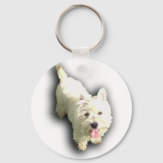 West Highland Terrier Schlüsselanhänger (Vorderseite)
