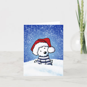 West Highland Terrier Weihnachtskarte Feiertagskarte
