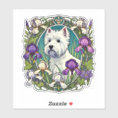 West Highland Terrier Westie Aufkleber (Blatt)