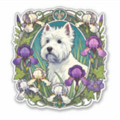 West Highland Terrier Westie Aufkleber (Vorderseite)