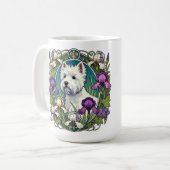 West Highland Terrier Westie Kaffeetasse (Vorderseite Links)