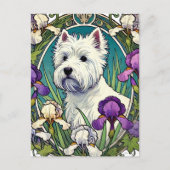 West Highland Terrier Westie Postkarte (Vorderseite)