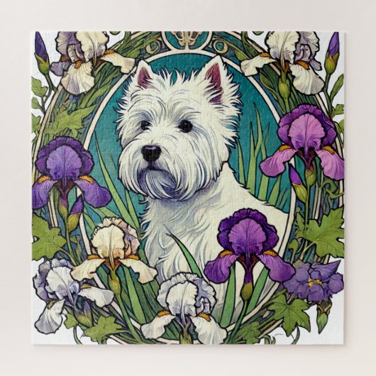 West Highland Terrier Westie Puzzle (Vertikal)
