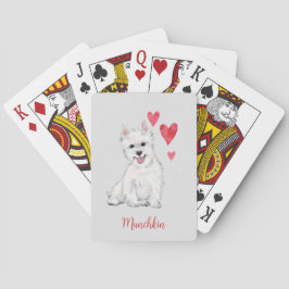 West Highland Terrier White Fur Westie Spielkarten